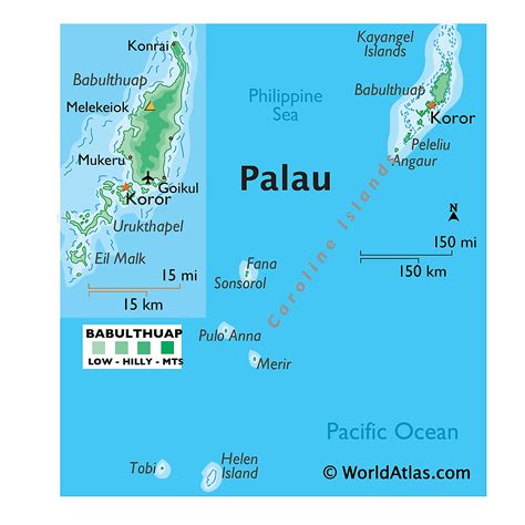 island of palau map.